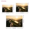 2D Great Wall Landscape Backdrop 2D Sunrise Mountain Lake Photo Background for Themed Shoot