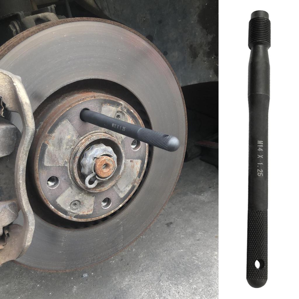 Black Steel Wheel Mounting Guide Bolt M14x1.25 Lug Stud Pilot Pin Automotive Mechanic Tool for Tire Hang and Wheel Cover