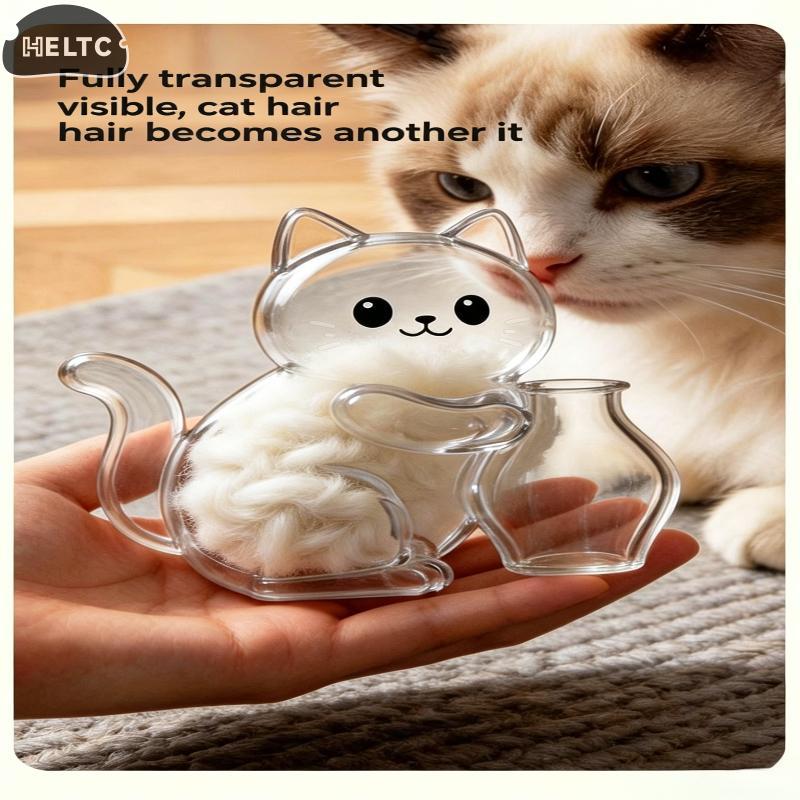 Clear Cute Pet Fur StoragePet Fur Storage Refrigerator Magnet Transparent AcrylicPet Cat Fur Whisker Memory Capsule Refrigerator