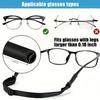 2pcs Sport Eyewear Strap Adjustable Size Elastic Rope Sport Non Slip Anti Drop Fixer Glasses Cord for Running Sports Swimming