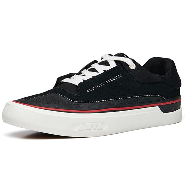 New Anta Ao Li CVS Wear Resistant Low Top Skateboard Shoes Men's Black White 112238014-3