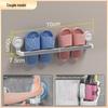 Double-Tier Vacuum Suction Bathroom Slipper Rack