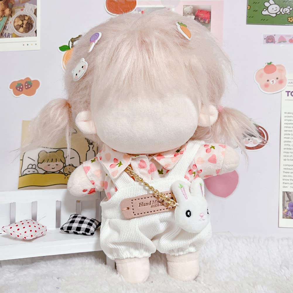 YUYAKESHI Doll Clothes, Cotton Doll Clothes, Doll Outfits, 20cm Plush Toy Clothes, Cute Shirt, Accessory, Jacket, Plush Toy Apparel Parts (White