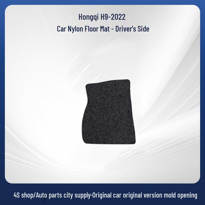 Durable Black Nylon Car Floor Mats for Hongqi H9-2022 - Wear-Resistant
