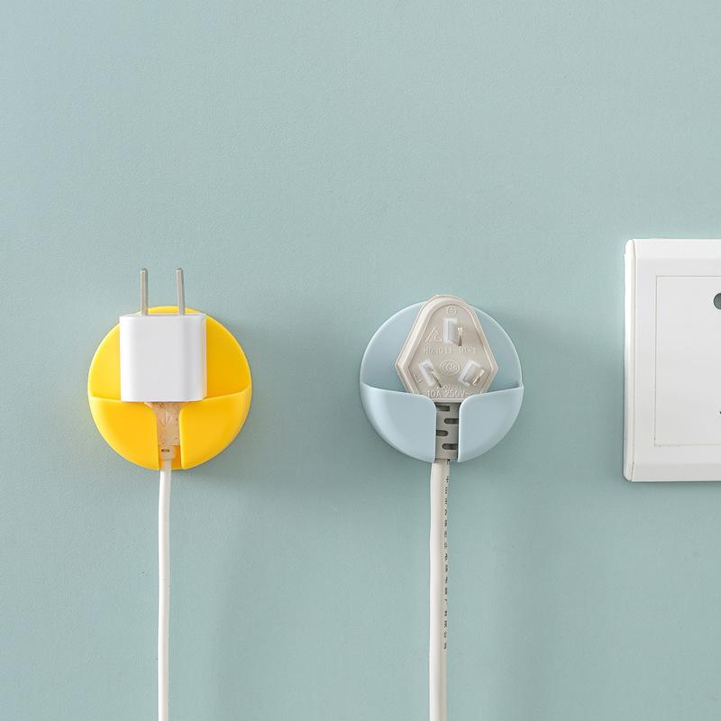 No-drill Smile Plug Viscose Hook for Kitchen Wall-mounted Cord Organization