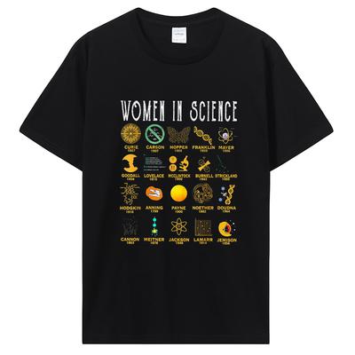 Funny Science Clothes Street Fashion Casual Vintage T Shirt Unisex S Clothing Casual Cotton Tops Versized Unisex Streetwear Tshirt