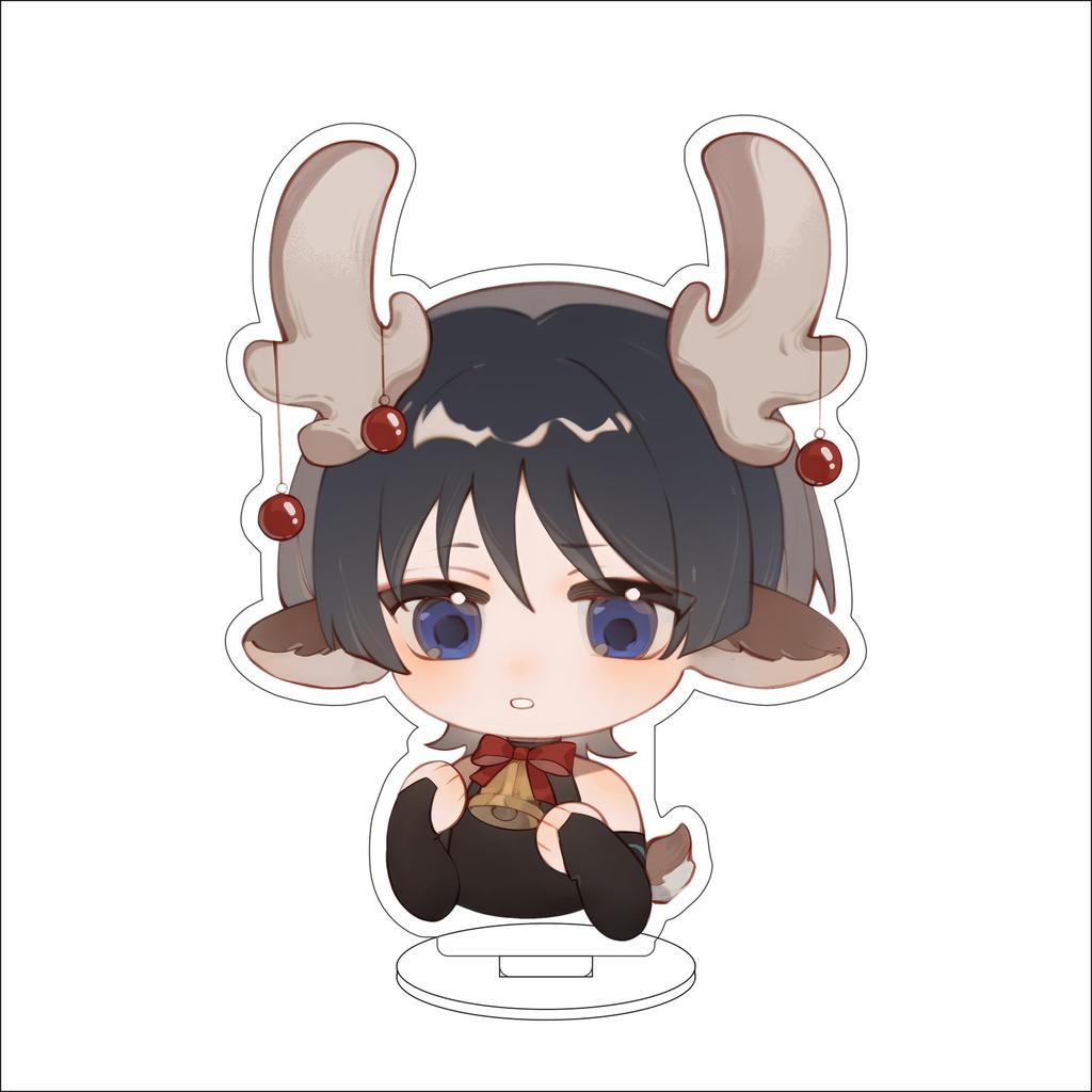 10CM Anime Genshin Impact Figure Stand Model Amamiya Wanderer Cute Desk Decor Standing Sign Gifts