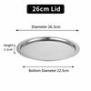 Stainless Steel Stainless Steel Dining Dish Thickened Breakfast Serving Tray  Dessert