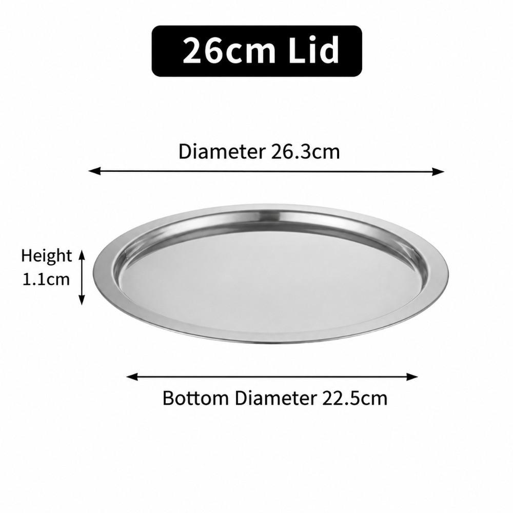 Stainless Steel Stainless Steel Dining Dish Thickened Breakfast Serving Tray  Dessert