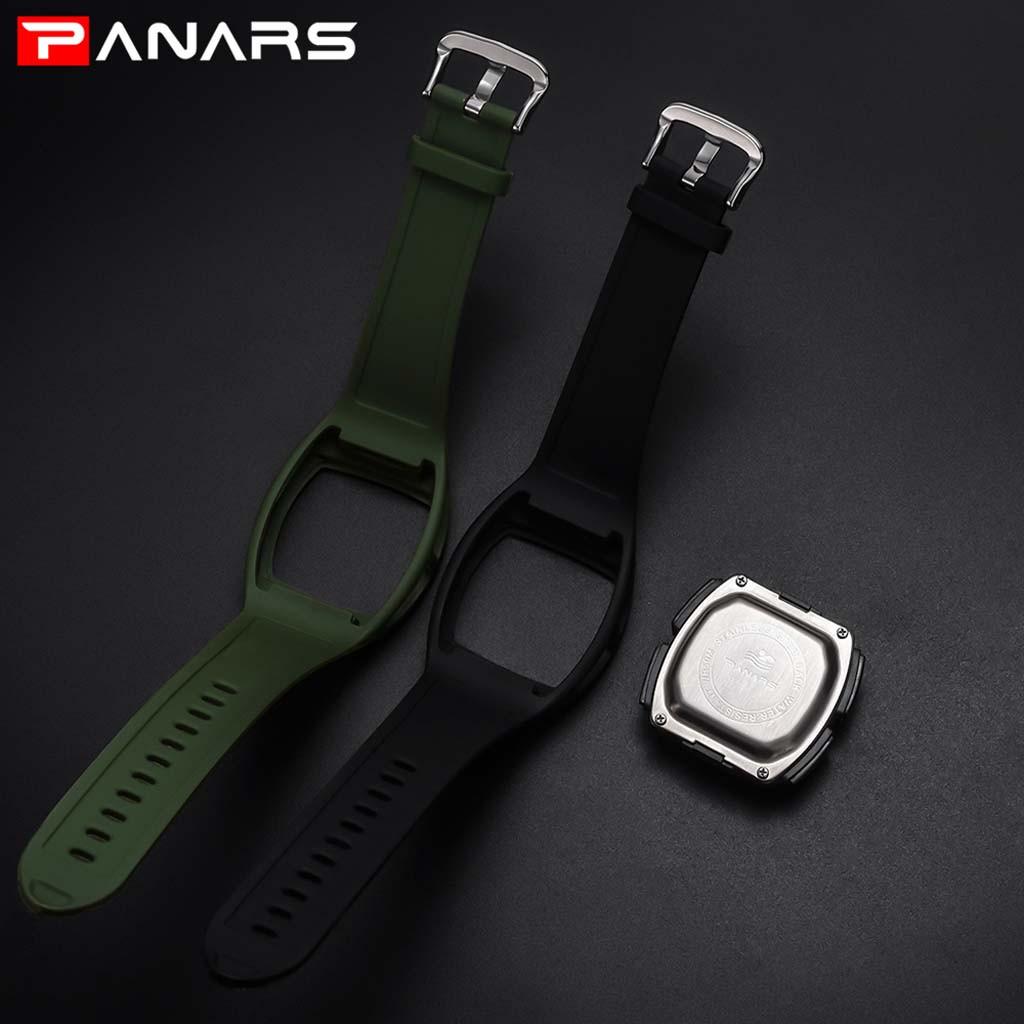  And Stylish Waterproof Alarm Night Light Casual Male Electronic Watch
