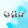 3Pcs Cute Panda Chopstick Pillow Ceramic Holder for Table Organization Animal Themed Kitchen Dining Decorative Accessory