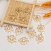 12Pcs Silver Plated Hollow Out Flower Charms Daisy Connectors For Jewelry Making Diy Necklace Earrings Bracelets Accessories