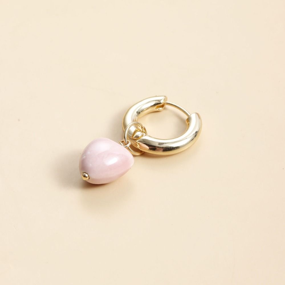 For Women Tassel Pendant Earrings Heart-shaped Drop Earrings Fashion Asymmetric Jewelry