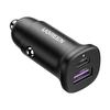 Ładowarka Samochodowa Ugreen Ec305 Usb-C + Usb, 30W (Czarna)