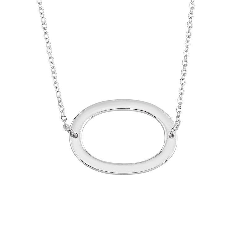 2026 Simple Hot-selling Jewelry, Letter Necklace, Trendy Neck Chain 26 English Letter Collarbone Chain 2025 Source