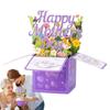 Mother's Day Greeting Card Mother Day Pop-up Flower Card with Envelope Show Your Love Expres Gratitude Souvenir Seasonal Decor