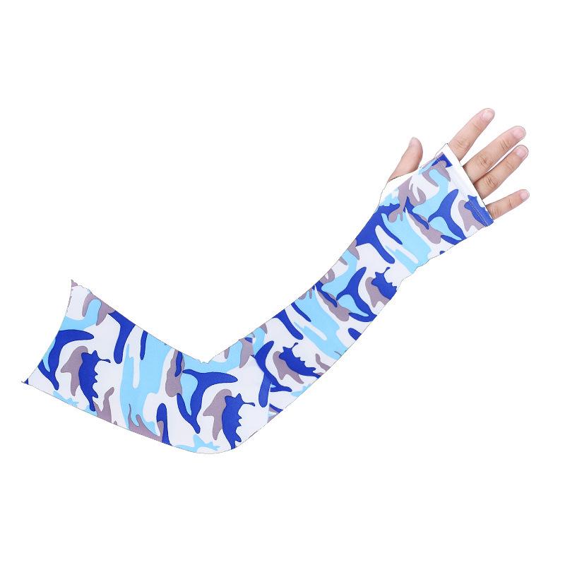Wholesale Adult's Cooling Arm Sleeves Long Fingerless Gloves Anti-Slip Sun Protection Arm Sleeves