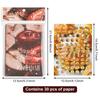 30Pcs DIY Scrapbook Stickers Cartoon Decorative Magazine Photo Card Stickers Matte Film Glossy Film Materials For Notebook Diary