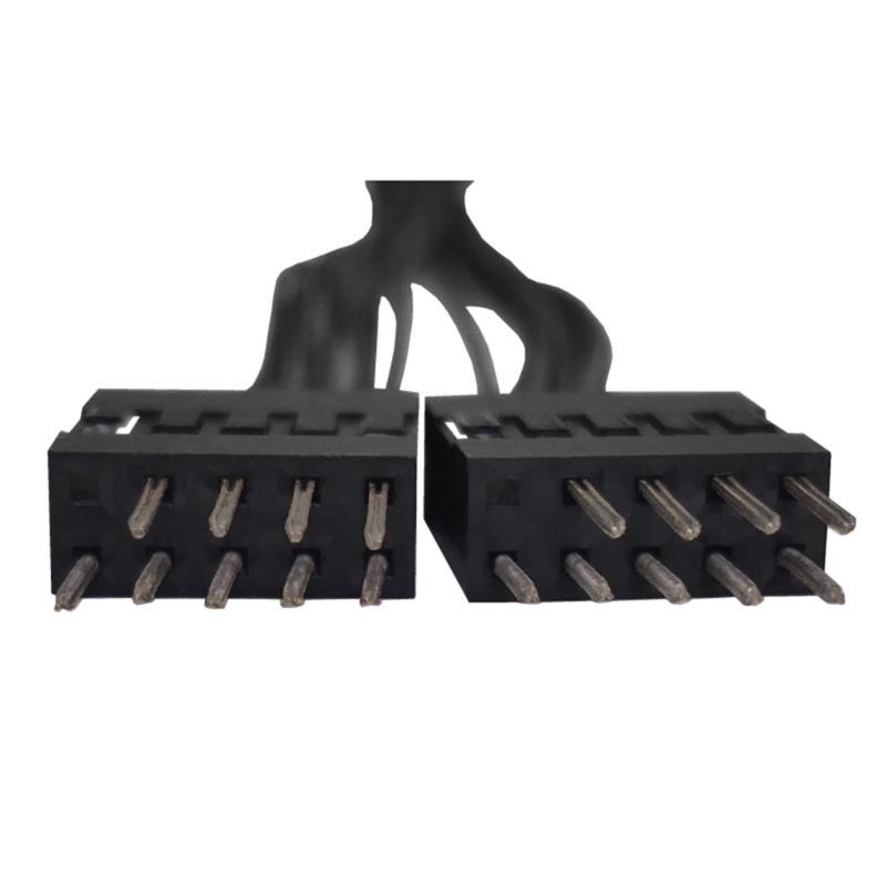 10CM 1 auf 2 USB 9pin Splitter Adapter Computer Mainboard Internes Kabel 9pin USB Verlängerungsanschluss