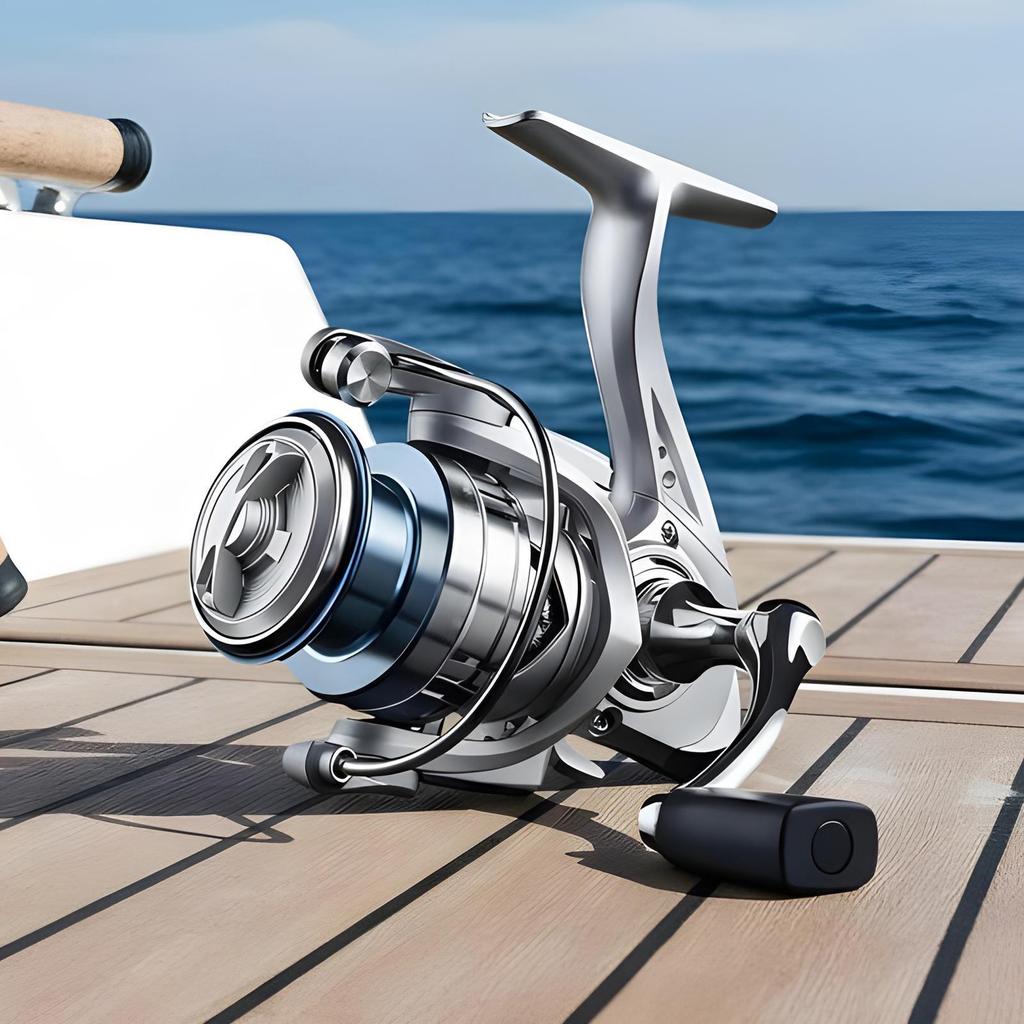 Fishing Reel Lightweight Metal Freshwater Spinner Reel For River Stream Pond Lake Freshwater Bass Trout Catfish Shore Pier