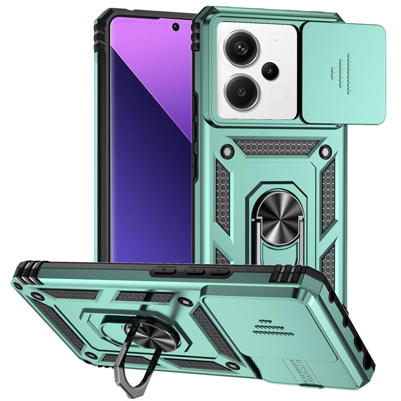 Full Cover For Xiaomi Poco X6 5G Case For Poco X6 5G Anti-knock Push Window Magnetic Phone Holder Back Case For Poco X6 5G Case