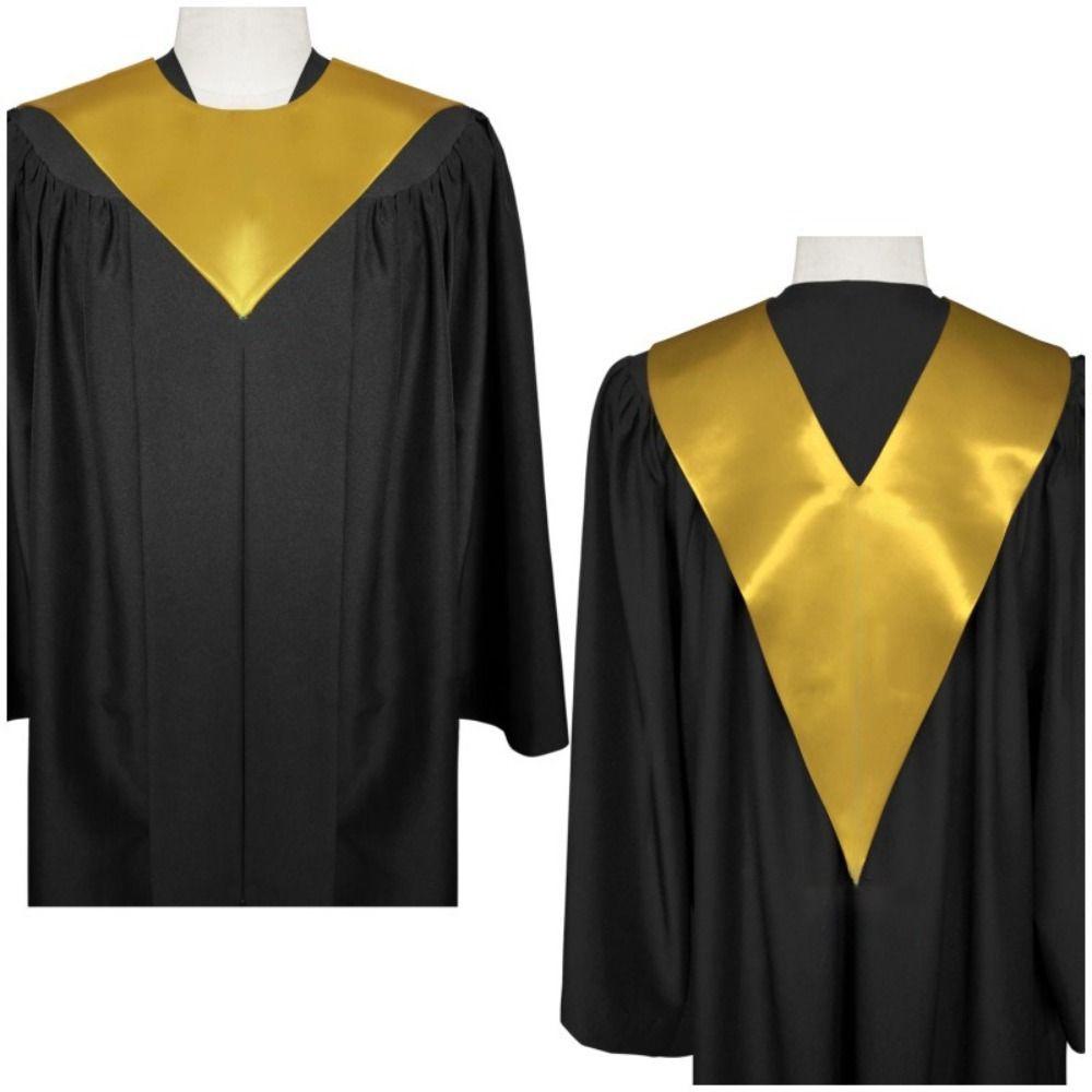 Plain Design V Stole V Shape Graduation Stole Fashion Choir Stole  Unisex