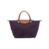 Le Pliage Original Series Leather And Canvas Tote Bag Medium Women Tote Bag Blueberry 1623089645