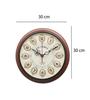 Vintage Brown Wood & MDF Wall Clock,