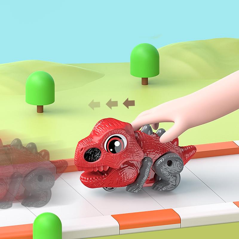 Inertial Dinosaur Car Launcher King Kong Parent-child Battle Boy Gift Plastic Animal Shape