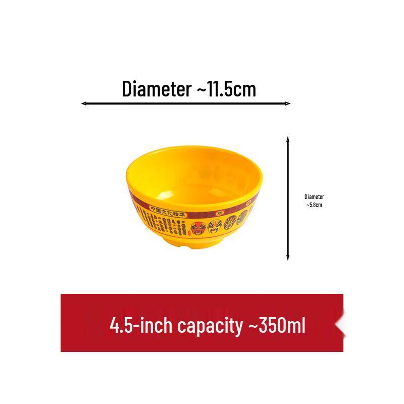 Diruien Melamine Peking Opera Mask Design Bowls 1-pack