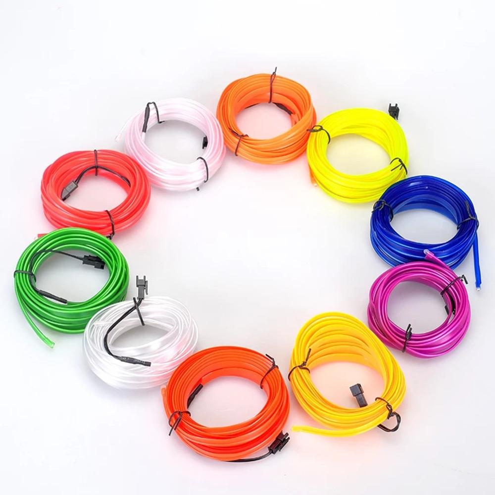 1/3/5m Car Interior Accessories Ambient Light Cord with USB DIY Decorative Dashboard Console Car LED Ambient Light