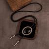 RTS Crystal Vintage Geometric Bolo Tie Pendant Hipster Men's Sweater Rope Chain Western Cowboy Necklace Party Gift