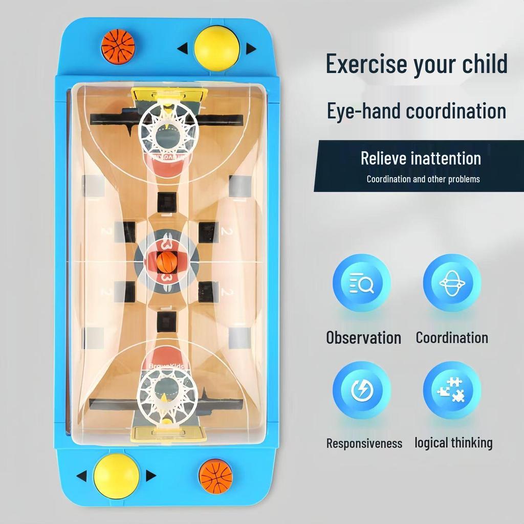 Παιδικό Διπλό Επιτραπέζιο Παιχνίδι Μπάσκετ & Ποδοσφαίρου: Διαδραστικό Εκπαιδευτικό Παιχνίδι Γονέα-Παιδιού