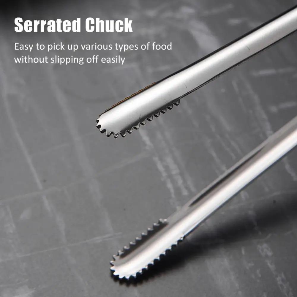 1pcs Lengthened Bread Tongs Non-Slip Food Tongs New Barbecue Tongs  Camping Supplies