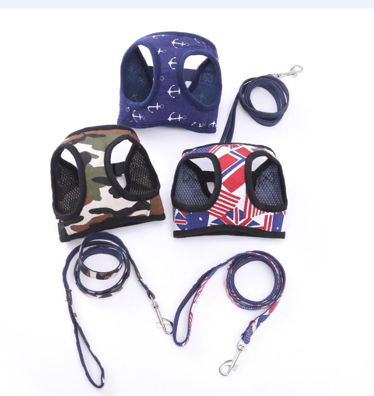 Dog Print Protective Harness Vest