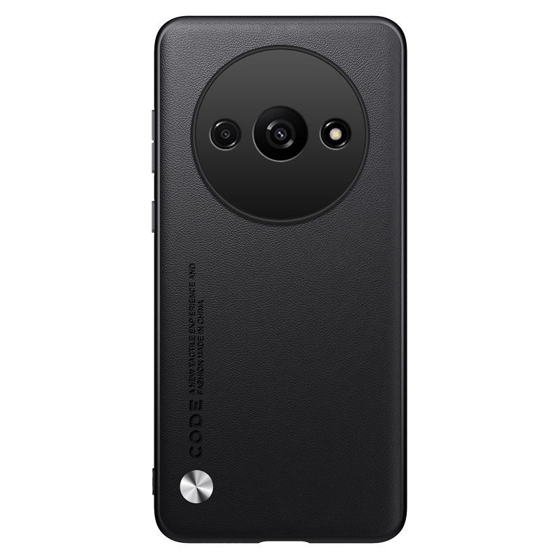 Redmi A3 4G Leder Handyhülle & Redmi 13C 5G Linsenschutz Kevlar Hülle