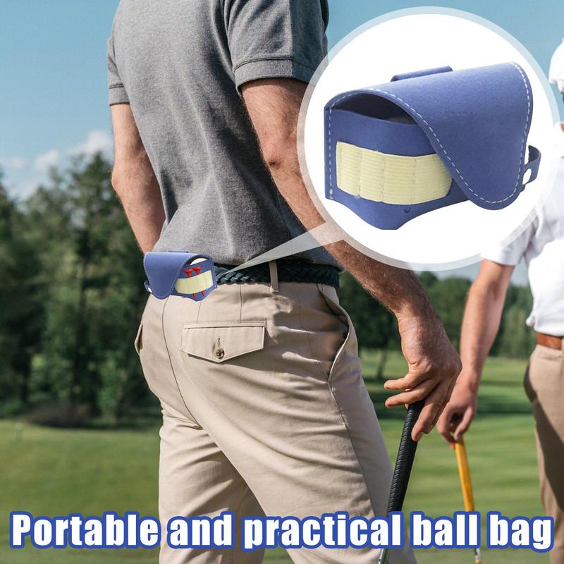 Golf Ball Waist Bag Portable Bag For Golf Ball Portable Pouch Bag For Golf Balls Golf Tees Golf Ball Holster Bag Golf Accessory