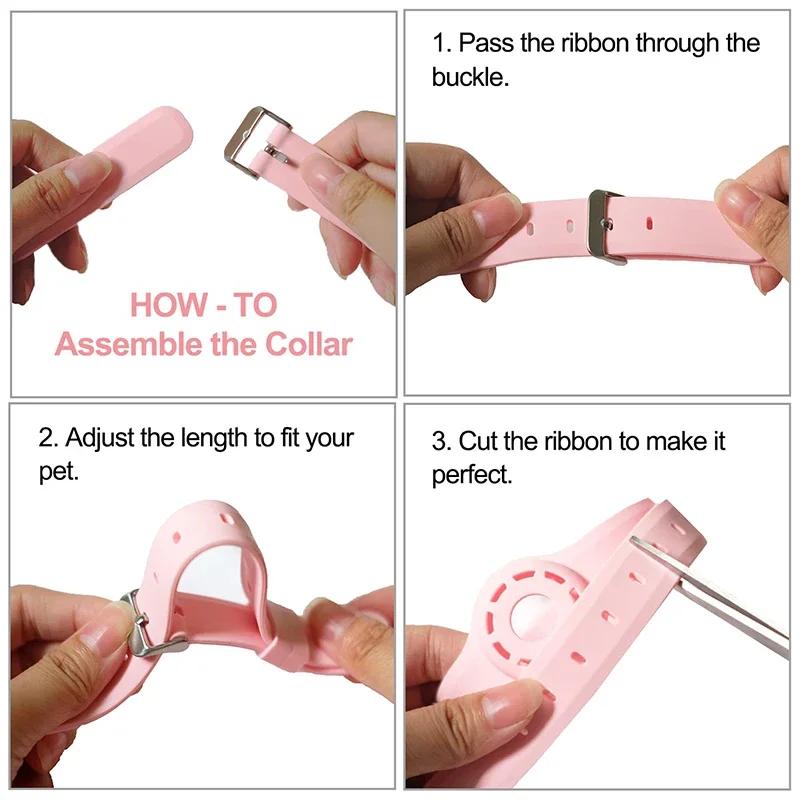 Nový silikonový obojek pro kočky proti ztrátě pro The Apple Airtag Protective Tracker Anti Lost Positioning Collar Nastavitelný obojek pro domácí mazlíčky