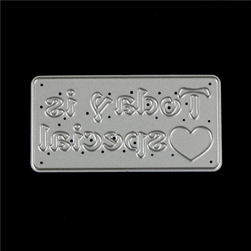 Today Is Special Metal Cutting Dies Stencils for DIY Scrapbooking Cards