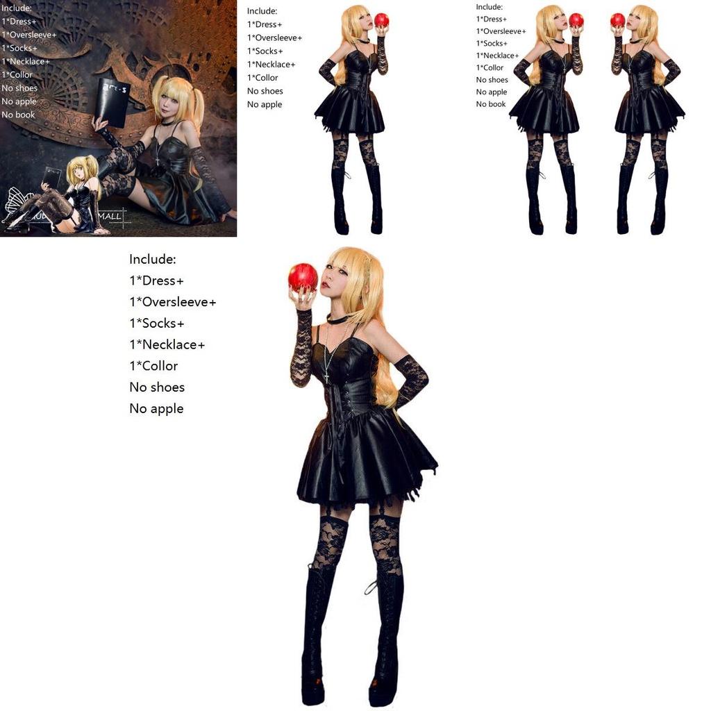 Atemberaubendes Death Note Misa Amane Imitationskleid für Frauen Cosplay Halloween-Outfit