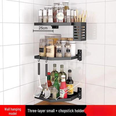 Modern 3-Tier Corner Countertop Spice Rack