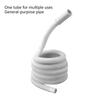 Extendable Washing Machine Drainage Tube Flexible Rubber Pipe with Secure Connection Joints for Drainage System Use