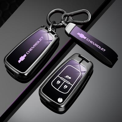 Zinc Alloy Car Flip Key Case Cover Shell Bag For Cruze Aveo Trax Sail Malibu Captiva Prism Spark Protector Accessories