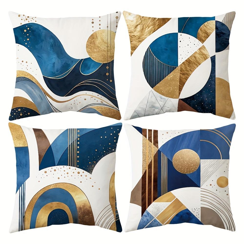 Modern Geometric Abstract Pillow CoversLiving Room Sofa Cushion Cover, Soft and Comfortable, Bedroom Room Decoration