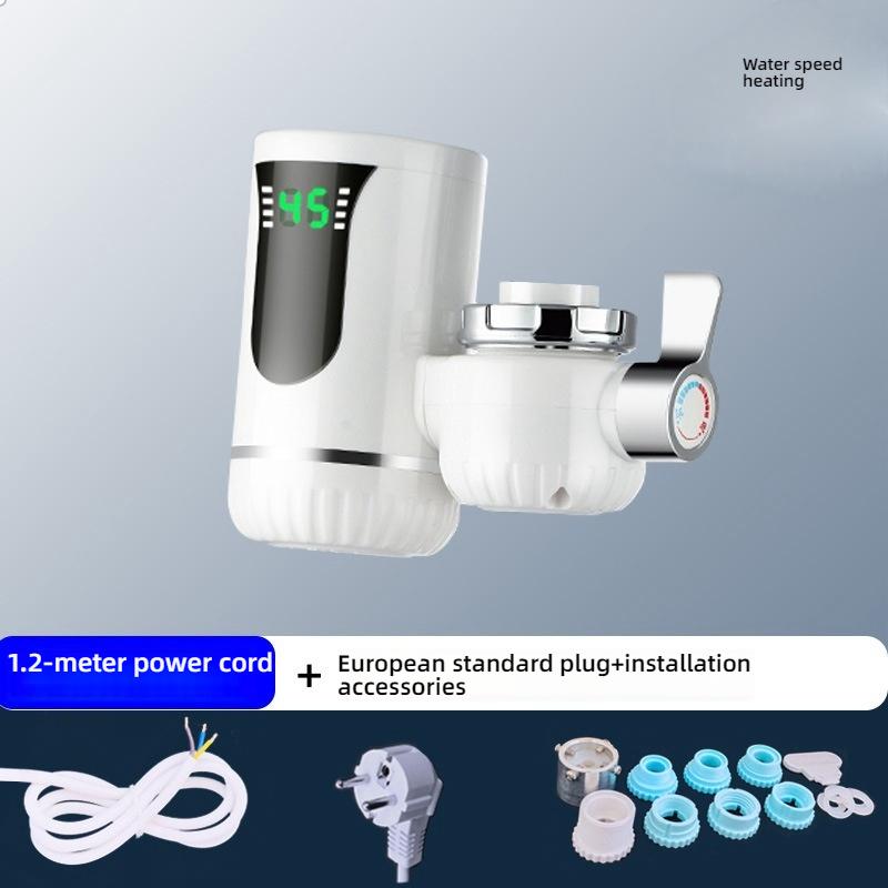 

Электрический кухонный водонагреватель для раковины, кран мгновенного нагрева, из нержавеющей стали, смеситель для воды, холодное отопление, кухонные аксессуары