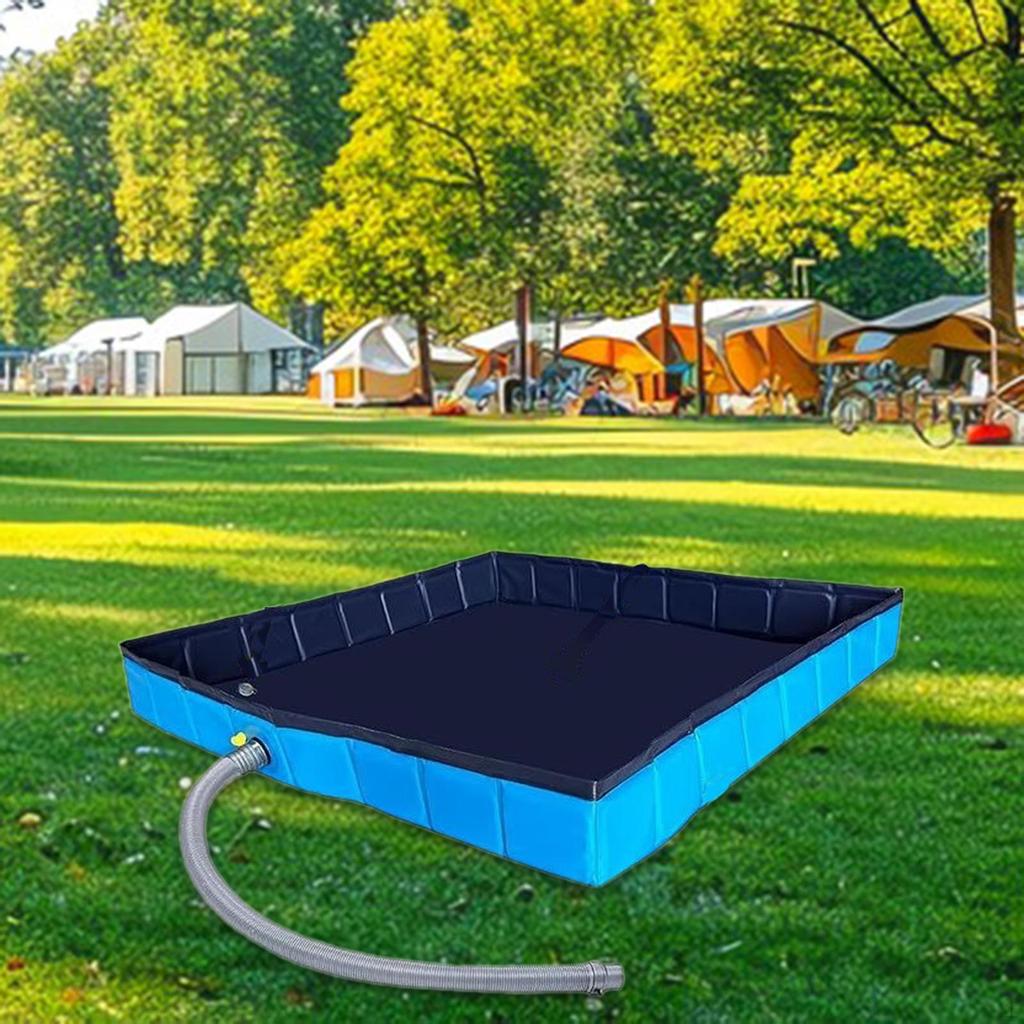 Camping Shower Base Floor Portable Foldable Pan Versatile Supplies Showers Tent Awning