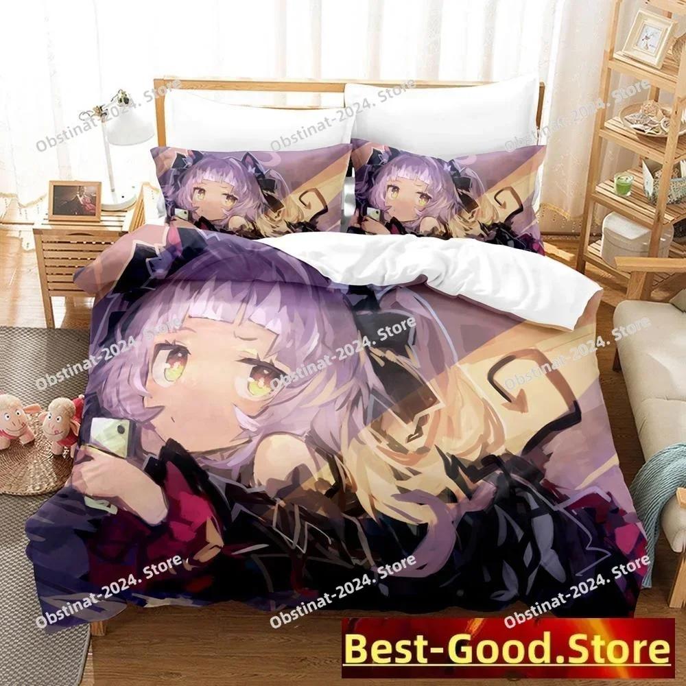 Murasaki Shion Bedding Set Printed single Comforter Duvet Cover Pillow Case 3 Pieces Kids Adult Size Anime Kawaii Girl Bed