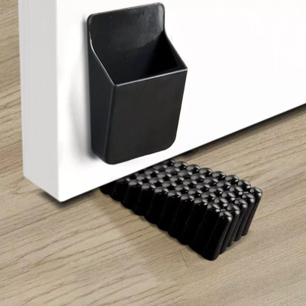 

Punch-free Door Stopper Silicone Doorstop New Door Blocking Device жовтий