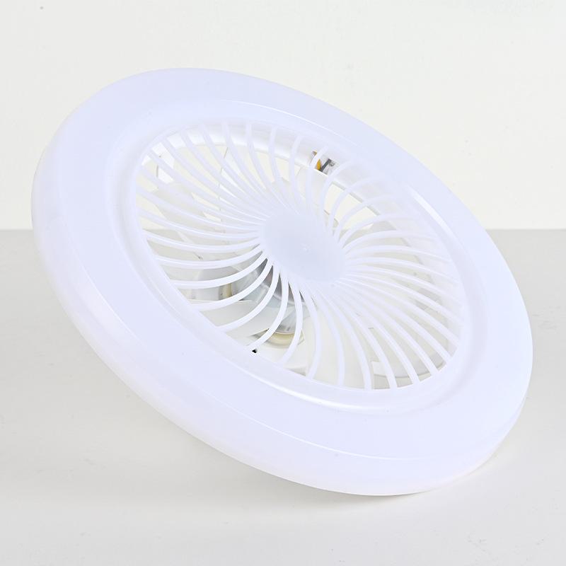 Smart LED Ceiling Fan Light with Remote Control for Living Room, Kitchen, Bedroom and Tea Table. Features E27 Screw Mouth and Three Color Options.