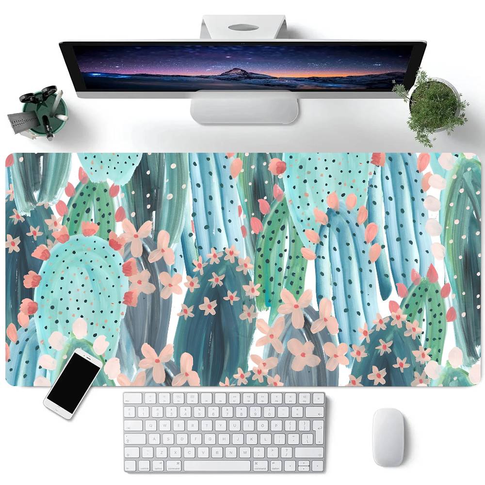 

Cactus Mouse Pad Large Gaming Keyboard Mat LockEdge Rubber Computer Office Accessories LE600x300x2mm